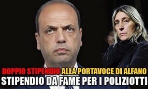 Doppiostipendio portavoce di Alfano